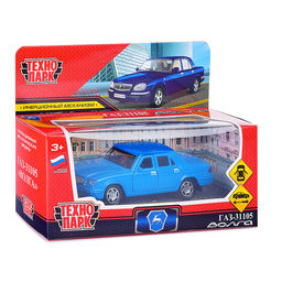 Машина металл ГАЗ -31105 «Волга» 12 см, (двери, багаж, синий)инерц, в коробке