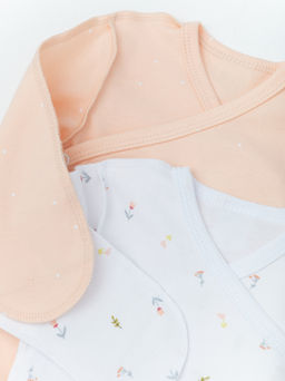 Комплект 2 предмета боди, бел/персик - Lesi kids фото 6