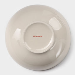 Тарелка керамическая глубокая Доляна Морской мир, 540 мл, d=18 см, цвет бордовый  фото 4