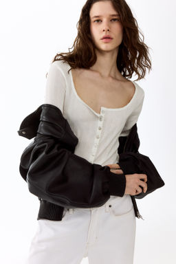 Top en punto pointelle - H&m фото 8