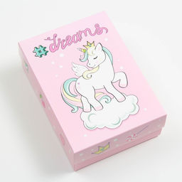 Цена за 5 шт. Коробка подарочная, крышка-дно, сборная Единорог, 21 х 15 х 7 см - UPAK LAND фото 2