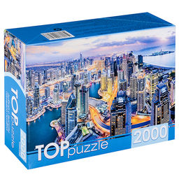 Пазлы 2000 TOPpuzzle "Дубай с высоты птичьего полёта"