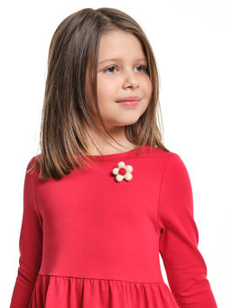 Брошь Цветочек PR3611 бежевый