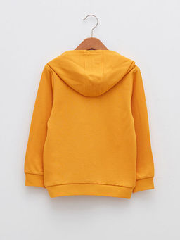 Kap??onlu Basic Uzun Kollu Erkek ?ocuk Sweatshirt - Waikiki фото 2