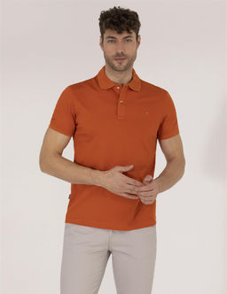 Kahverengi Regular Fit Polo Yaka Merserize Ti__rt