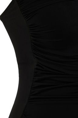 TRENDYOLMILLA Siyah Straplez Toparlay?c? Regular Mayo TBESS24MA00068  фото 6