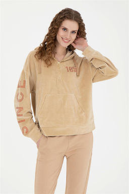 Женский свитшот песочного цвета