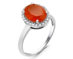 Кольцо из серебра сердолик, Джайв
