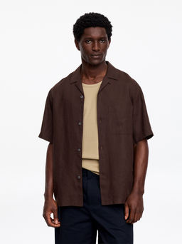 Camisa resort de lino - H&m фото 4