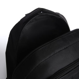 Рюкзак молодёжный из текстиля на молнии, 4 кармана, цвет чёрный - Simaland фото 4