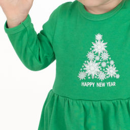 Боди-платье ясельное зеленое БД-1501 (68, 44)