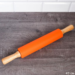 Скалка 43*25*5см силиконовая цвета в ассорт.арт. RL-919/924/924 (734919, 734924,734927)