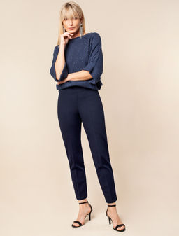VILATTE / Брюки дудочки из плотного джерси фото 4