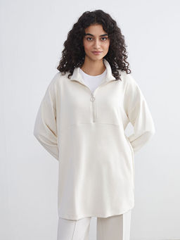 Dik Yaka Kad?n Sweatshirt Tunik