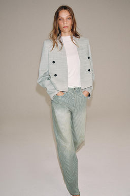 JEANS ZW COLLECTION RECTOS TIRO BAJO RAYAS / Rayas