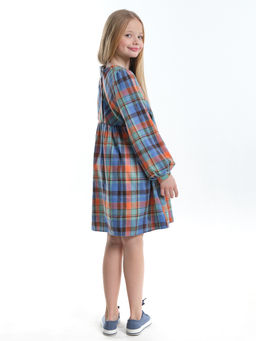 Платье для девочки нарядное UD 7787 голубой/коралловый - Mini maxi фото 4