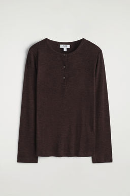 CAMISETA HENLEY DE CANAL? DE LANA