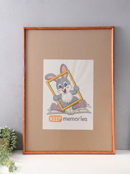 Фоторамка для фото 50×70 см Keep memories, Yuliya, дерево под орех, (пластиковый экран)