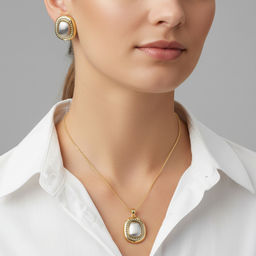 Комплект колье+серьги Fiore Luna