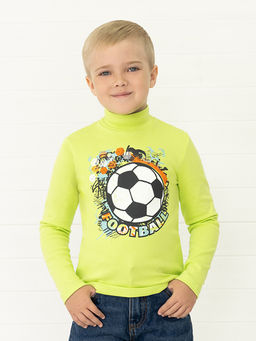 Джемперводолазка салатовая рисунком мяч