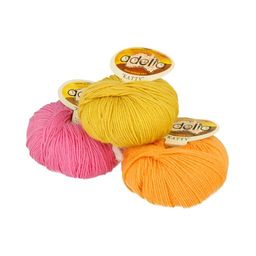 Пряжа ADELIA KATTY 100% шерсть 10 шт. х 50 г 150 м  10 м