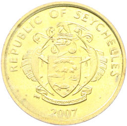 Монета 5 центов 2007 года Сейшелы