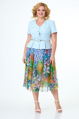 Костюм ANELLI 690 голубой с зеленым