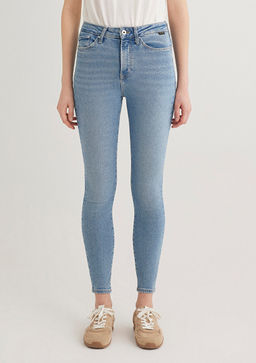 Serenay Gold Shape Puslu ?ndigo Mavisi Jean Pantolon  фото 4
