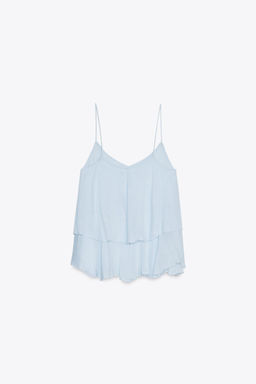 LACE TRIM CAMISOLE TOP - Zara фото 15