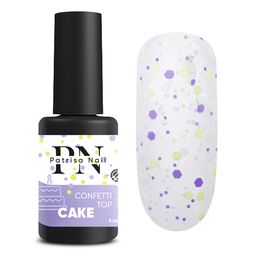 Confetti Top Cake матовый топ с цветными шестигранниками NEW