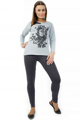 Арт. 4510 Пижама с брюками 44-52 (5 шт) Цвет:ассорти