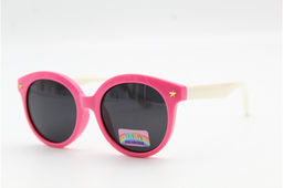 Солнцезащитные очки Feillis Polarized (детские) 66639 46-17-130 розов.с белыми дужками