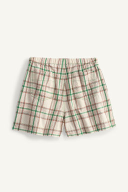 BERMUDA CUADROS LIMITED EDITION / Beige / Verde - Zara фото 6