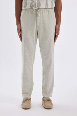 Хлопковые брюки узкого кроя Jogger - Defacto фото 4