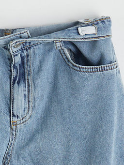 Regular Fit Erkek ?ocuk Kargo Jean Pantolon