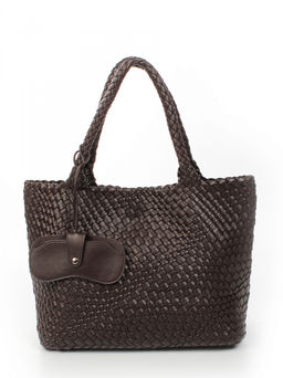 LACCOMA сумка СУ1033-А-темно-коричневый эко кожа хлопок