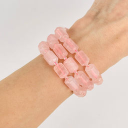 Бусины для украшений из Розового кварца 39 см