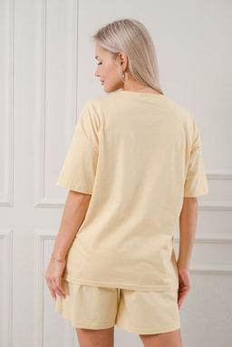 Пижама женская из кулирки Дива крем