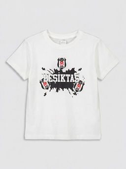 Be?ikta? Bask?l? Erkek ?ocuk ?ortlu Pijama Tak?m?