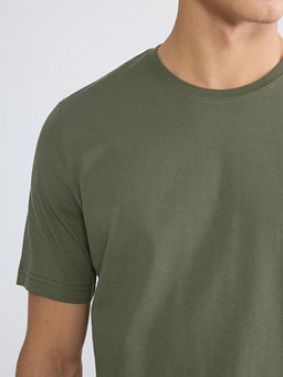 Bisiklet Yaka Penye Erkek Ti??rt