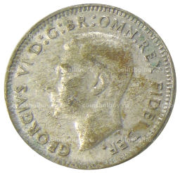 Монета 3 пенса 1951 года Австралия