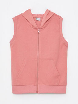 Kap??onlu Basic K?z ?ocuk Yelek