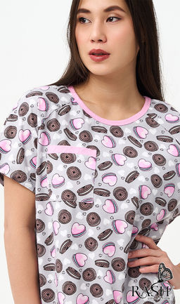 Ночная сорочка "Печеньки" Цвет:как на фото