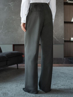 Брюки-палаццо на резинке сзади из джерси - Vilatte фото 3