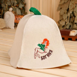 Шапка для бани Богиня 100% шерсть