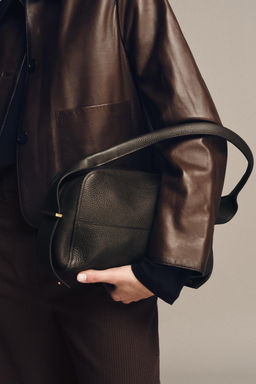 LEATHER SHOULDER BAG - Zara фото 2