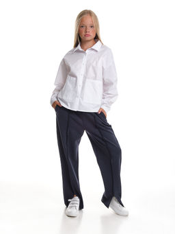 Рубашка белая для девочки в школу 22-7663 белый - Mini maxi фото 14