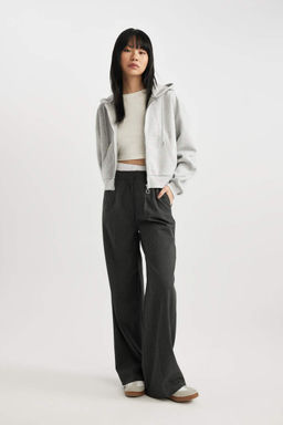 Толстовка на молнии с капюшоном Cool Regular Fit - Defacto фото 2