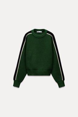 SIDE PANEL KNIT SWEATER - Zara фото 4