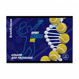 Цена за 4 шт. Альбом для рисования на скобе ErichKrause Sport DNA, А4, 12 листов фото 5